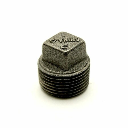 Thrifco Plumbing 1 Inch Black Steel Plug 8318094